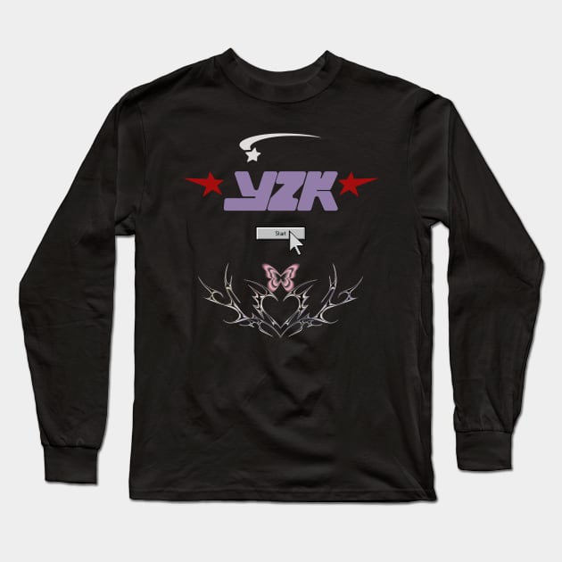 y2k Long Sleeve T-Shirt by vaporgraphic